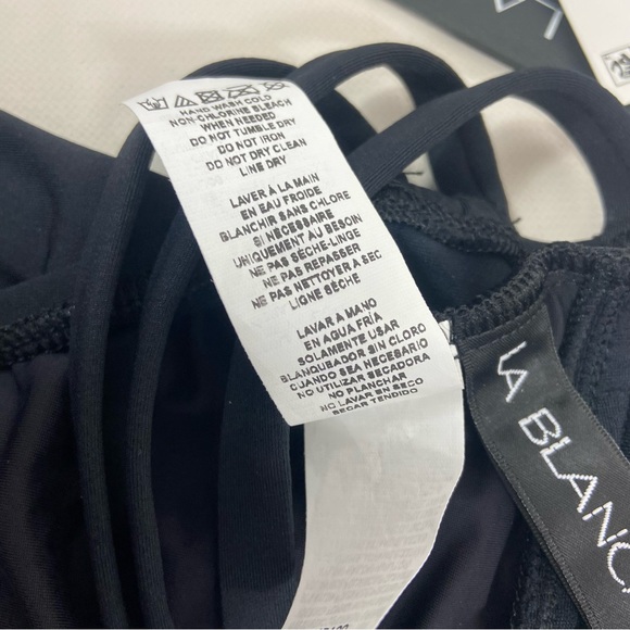 La Blanca NWT LB6BA22 Island Cross Back Mio One-piece Swimsuit Black. Size 4 - Picture 9 of 14